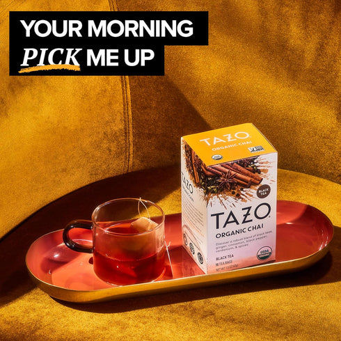16 (2ea) Pack) TAZO Tea Bags, Regenerative Organic: Chai Black Tea, Awake English Breakfast Black Tea, & Earl Grey Tea