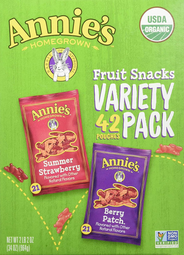 Annie's Homegrown Homegrown Fruit Snacks Variety Pack Net Wt (42 Pack 0.8
