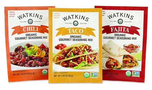 Watkins Organic Chili Gourmet Seasoning Mix - 1.25 oz. Packets (Pack of 12)