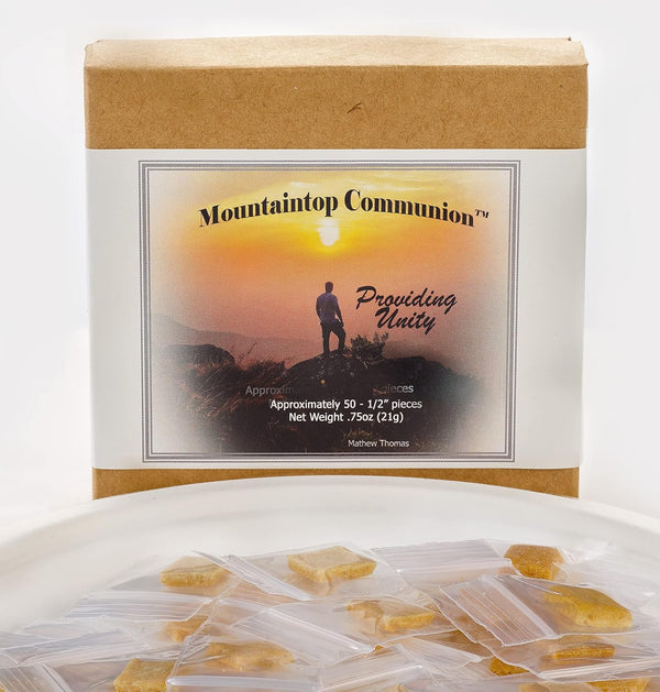 Individually Wrapped Gluten-Free Communion Bread, 50 Count for Religious Services