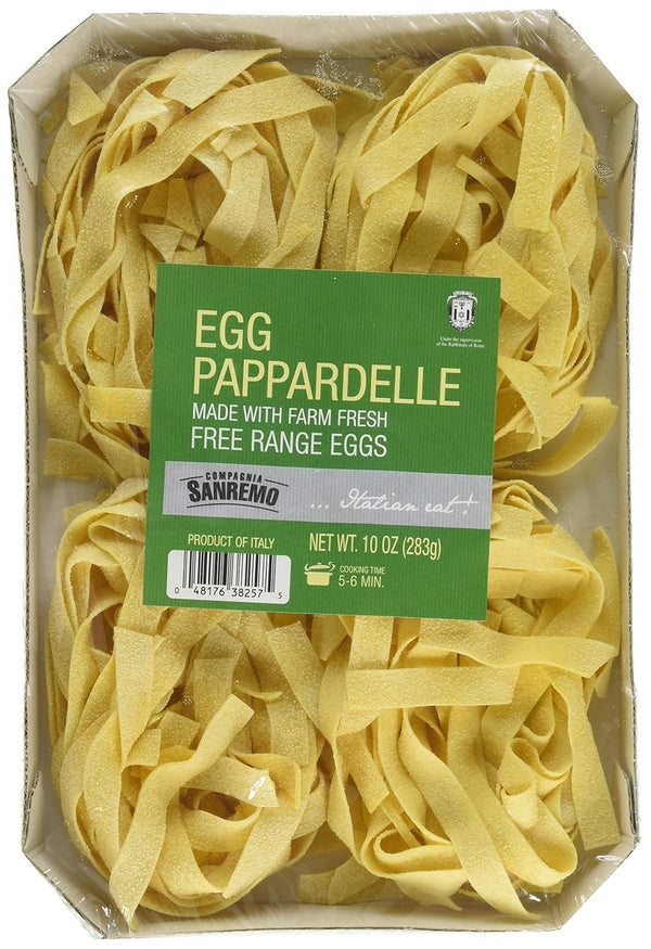 Compagnia Sanremo San Remo Italian Egg Pappardelle Pasta - Non-Gmo, Free Range