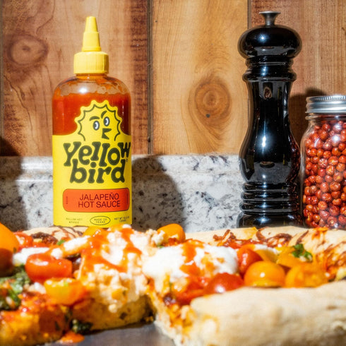 Yellowbird Jalapeno Hot Sauce - Red Jalapeno Peppers, Carrots, Onions, Garlic - 19.6 oz