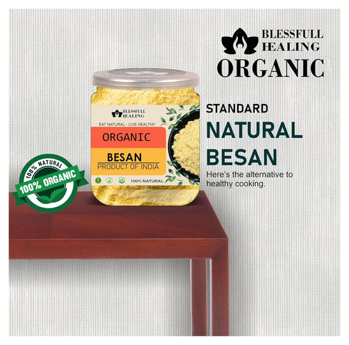 Blessfull Healing 2 lb (907 Organice BESAN (CHANA BESAN) Gram)