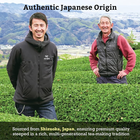 SUGIMOTO TEA Japanese Organic Matcha Genmaicha Tea Bags, 12 Count Pack