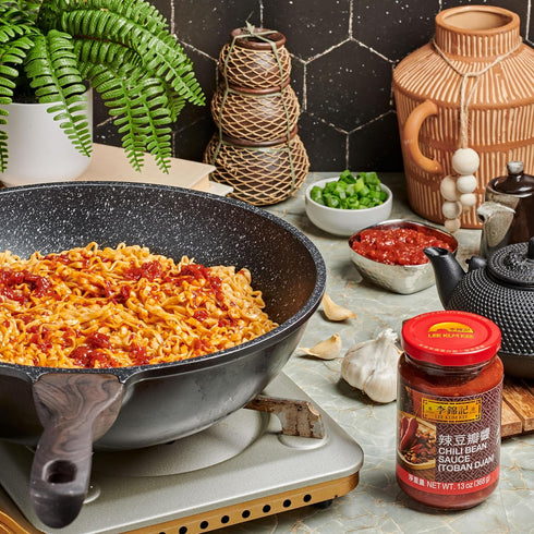 (13 oz 1 Pack), Lee Kum Kee Chili Bean Sauce - Toban Sauce, Sichuan Style, Mild Spice, Perfect for Stir-Frying