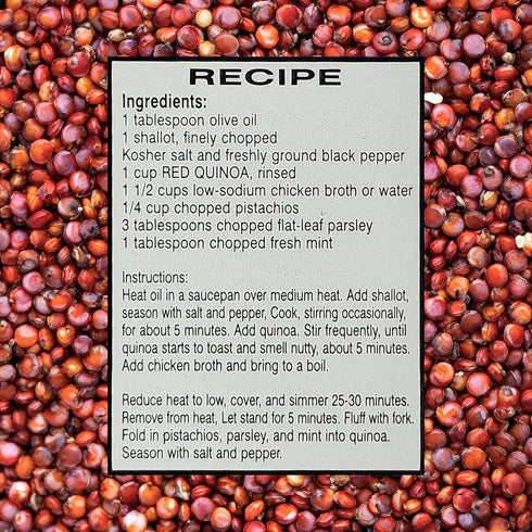 24 oz (1.5 lb) Golden Crown Red Quinoa | High Protein, High Fiber, Whole Grain Superfood | Gluten-Free, Vegan, Non-GMO