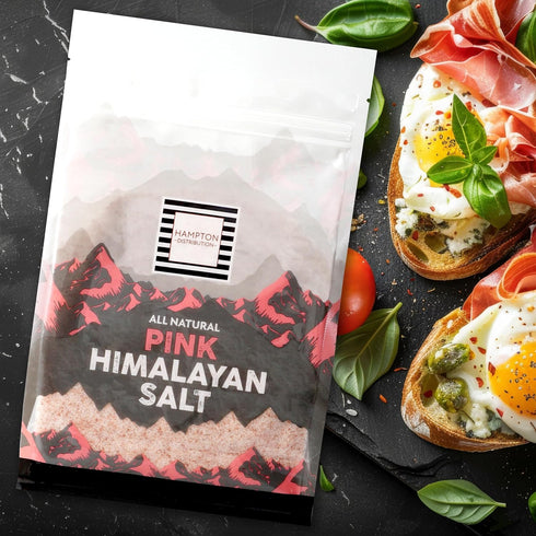 8 Himalayan Pink Salt, Ounce Bag, Fine Grain Himalayan Salt, All Natural, Kosher, Vegan, Gluten Free, Pure Gourmet Pink