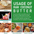 16 Jiva Organics RAW Organic Coconut Butter Ounce Jar - Creamy, Unsalted