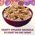 11 oz Cascadian Farm Organic Granola, Cinnamon Raisin Cereal, Resealable Pouch
