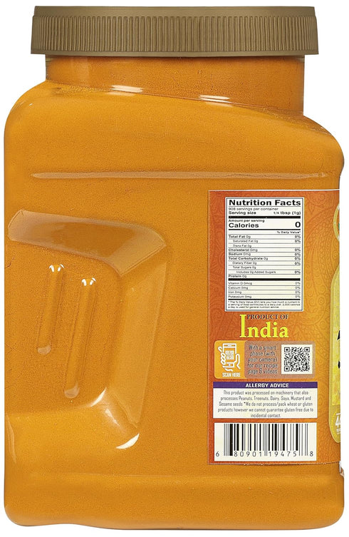 Rani Turmeric (Haldi) Root Powder Spice, 32oz (2lbs) Bulk PET Jar, 100% Pure, Vegan, Kosher