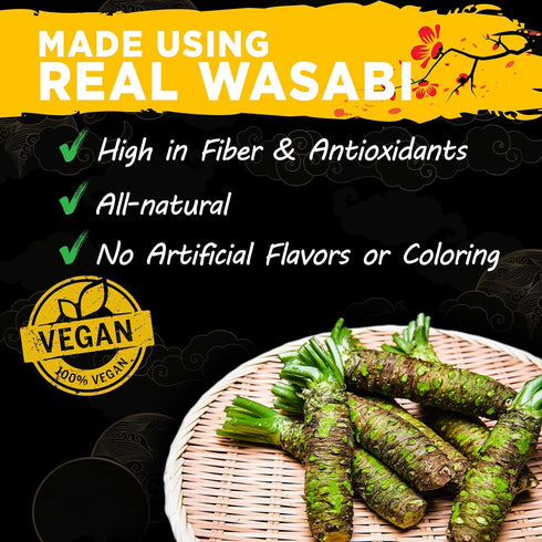 Wasabi-O Hot & Spicy Wasabi Sauce - Real Japanese Vegan, Gluten-Free Organic Wasabi
