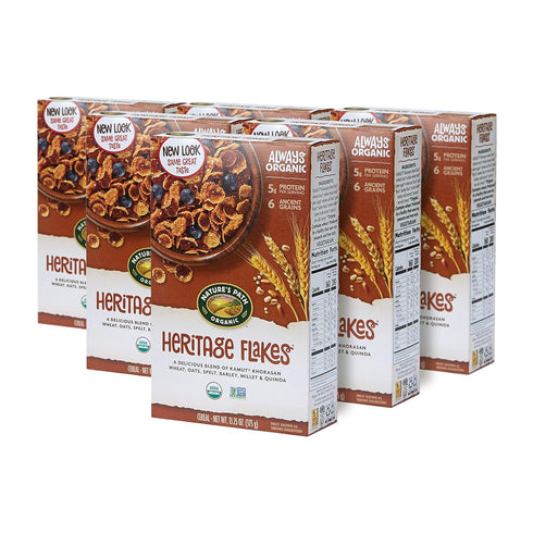 13.25 (Pack 6) Nature's Path Organic Heritage Flakes Cereal, Ounce