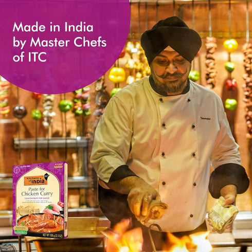 3.5-Ounce (Pack 6) Kitchens Of India Paste for Chicken Curry, Boxes