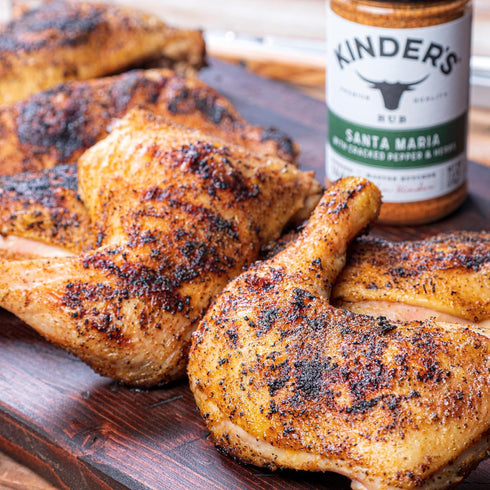 Kinder's Organic Santa Maria Rub, Premium Quality Seasoning, Cracked Pepper and Herbs, 2.6 oz, MSG Free, USDA Certified