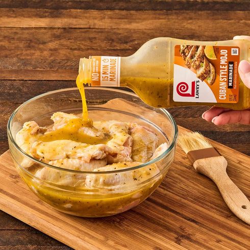 15 12 oz (Pack 6) Lawry's Marinade, Cuban Style Mojo, Minute Marinade, No High Fructose Corn Syrup, Made with Orange