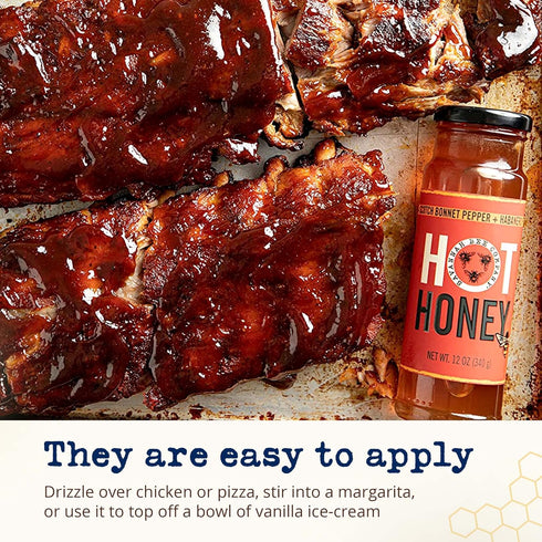 Savannah Bee Company Sweet and Spicy Honey Hot Sauce, 100% Pure, Gluten Free, 12 oz, Infused with Wildflower Honey