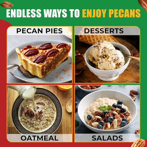 100% Two Pounds Of Pecans Raw, Whole, Shelled, Raw, Natural, No Preservatives Added, Non-GMO, NO PPO, Natural We Got