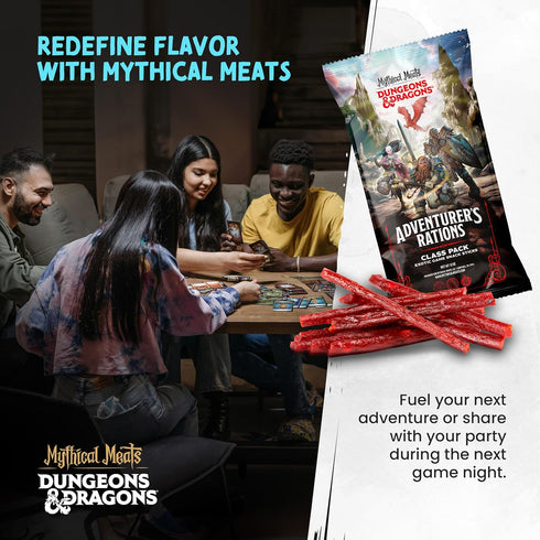 Packs Pack 12 Pack Mythical Meats Beef Jerky Snack Dungeons and Dragons gifts for Men Exotic Meat Stick Variety High