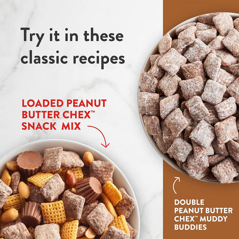 12.2 oz (Pack 6) Chex Peanut Butter Breakfast Cereal, Gluten Free
