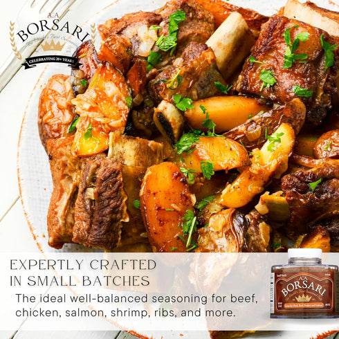 Borsari Coffee Rub Seasoning, 2-Shaker Gift Set, 3.5 oz, Pack of 2