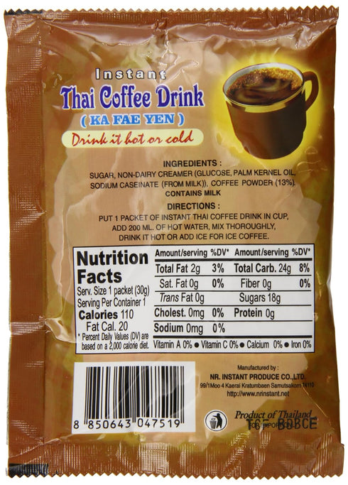 De De 12 count Instant Thai Coffee Drink