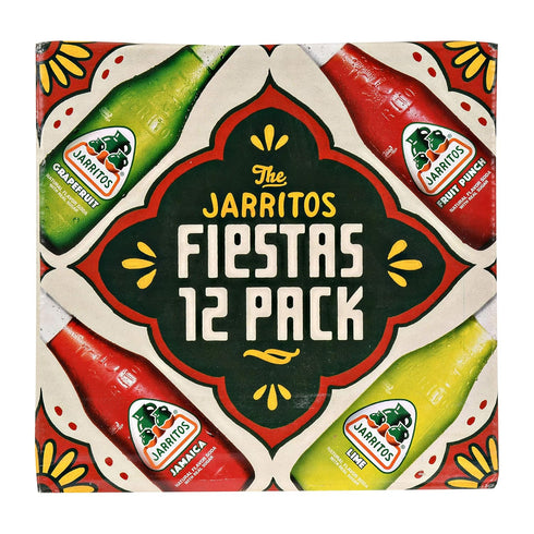 Jarritos Mexican Soft Soda Drink 12oz Glass Bottle Variety Pack (Party Pack