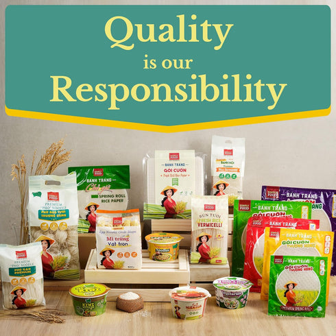 Premium Pho Style Rice Stick Noodles - Individually Portioned- Restaurant Quality, Soft and Chewy Texture, Gluten-Free