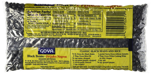 1Lb (3-Pack) Goya Black Beans Dry