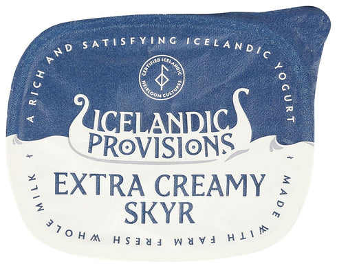 4.4 Icelandic Provisions, Yogurt Skyr Whole Milk Vanilla Bean, Ounce