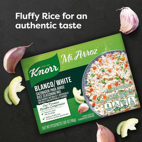 Knorr Mi Arroz Rice Seasoning Mix, 1.69 oz, Authentic Flavor for Any Dish, Delicious Homemade Flavor, Pack of 12