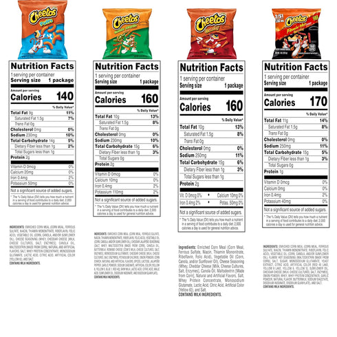Pack, (Pack 40) Cheetos Cheese Flavored Snacks, Variety