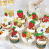 Rsstarxi 30 Pack 1st Sweet One Cupcake Toppers Berry First Birthday Decorations Glitter Strawberry Birthday Cupcake