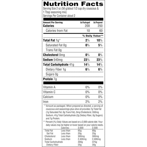 Oil,4.7 (Pack 6 Near East Pearled Couscous, Roasted Garlic & Olive Ounce of Boxes)