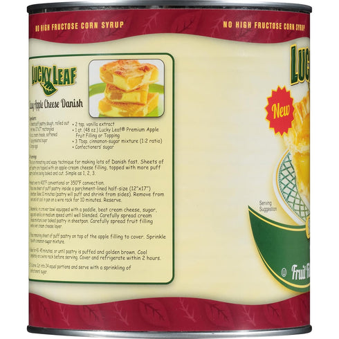 Lucky Leaf 112 Premium Clean Label Apple Fruit Filling or Topping Can, Apple, Ounce