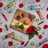 14 Man Crates Gift for Men Meat Heart with Beef & Pork Sticks Heart-Shaped Meat Snack Box for Him, Boyfriend, Husband