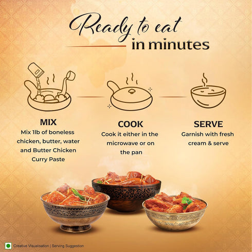 3.5 (Pack 6) Kitchens of India Curry Paste Combo - Butter Chicken, Tikka Masala & Chicken Curry Paste, Gluten-Free