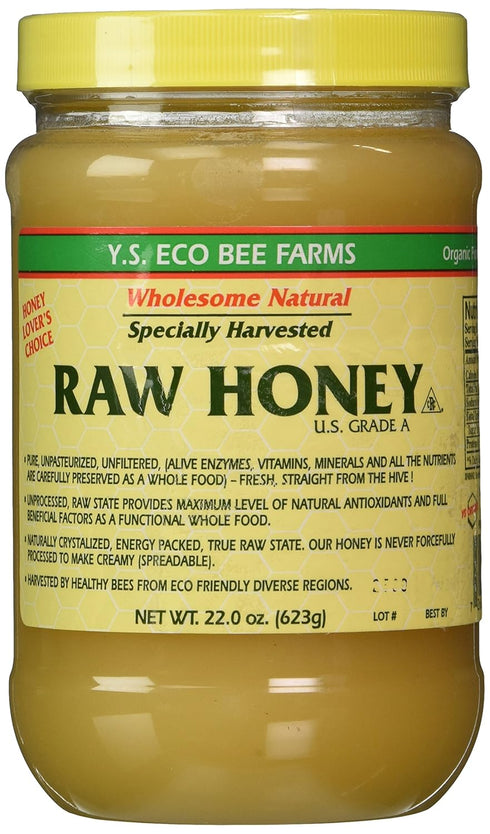 YS Eco Bee Farms Y.S. Eco Bee Farms Raw Honey - 22 oz Pack of 3