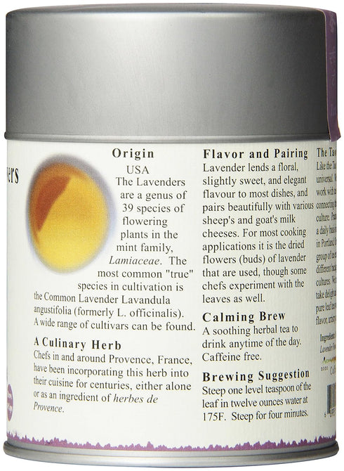 2.0 (Packaging The Tao of Tea, Lavender Herbal Tea, Loose Leaf, Ounce Tin May Vary)