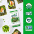 Gimme 6 Pack, 12 Count (2 Omega3s Seaweed Organic Premium Roasted Seaweed Snacks, New Flavor Variety Each) Keto, Vegan