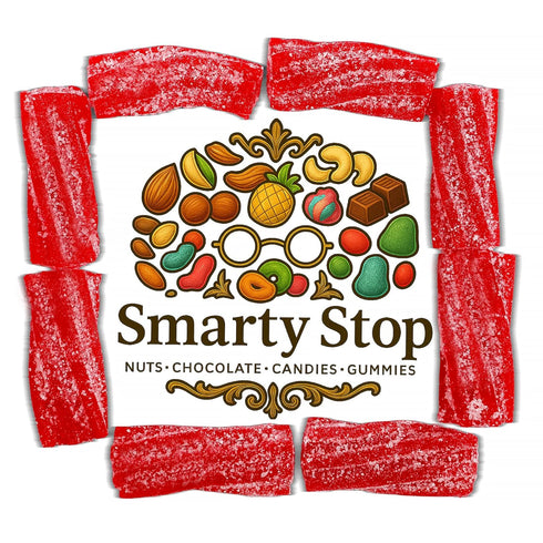 Smarty Stop Gummy Gummies 2 (Pack 1)) Sour Licorice Twist Bite Candy/Twisteroos Pectin Filled Licorice Sour
