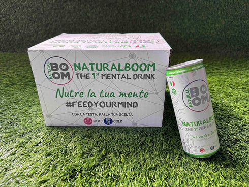 NaturalBOOM 12 pack 250ML Natural Boom Green Tea & Ginger