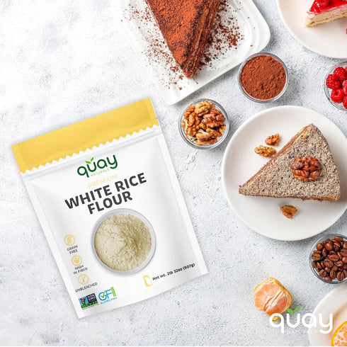 White Rice Flour - Gluten Free Baking Substitute, Non-GMO, 2 Pound Alternative for Cooking