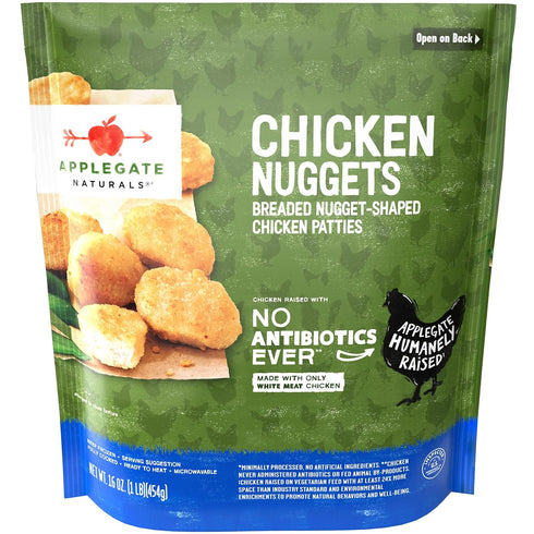 Applegate Naturals Applegate, Natural Chicken Nuggets Family Size, 16oz (Frozen)