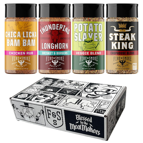 Fire & Smoke Society Meat & Potatoes Seasoning Variety Pack | BBQ