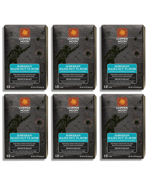 72 Count Copper Moon Hawaiian Hazelnut Coffee Pods for Keurig K-Cup Brewers