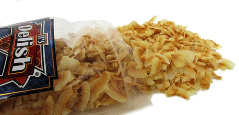 5 LBS Gourmet Toasted Sweetened Coconut Chips by Its Delish Bulk Bag Healthy Creative Snacks Favorite Food Crunch Great