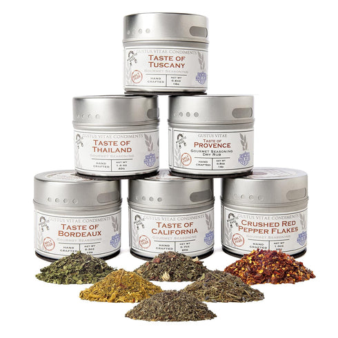 Salt-Free Gourmet Seasoning Collection | Artisanal Spice Blends Gift Set | Hand