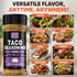 Taco Seasoning Mix Onion Powder - Gluten Free & Low Sodium Mexican Seasoning Blend, 4.7oz
