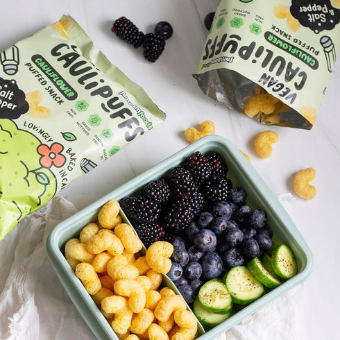 (15 0.75oz CauliPuffs - Corn, Rice, and Cauliflower Gluten Free Puffed Snack x Bags, Vegan Salt & Pepper)