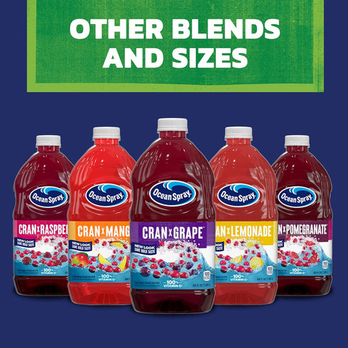 64 Oz (Pack 8) Ocean Spray Cran-Apple Cranberry Apple Juice Drink, Fl Bottle